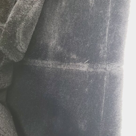 Zara Women's Black Aviator Faux Leather Shearling Double-Faced Biker Jacket XS - Picture 6 of 11